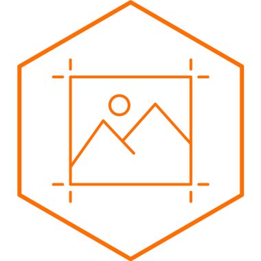 Sanatta basit simge, vektör illüstrasyonu