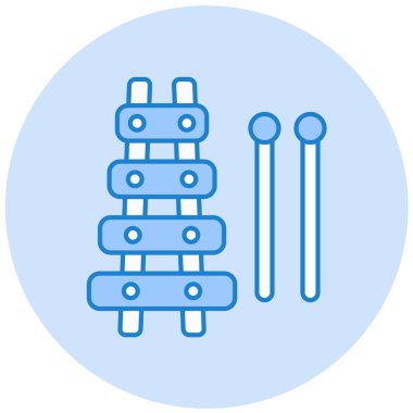 davul. Web simgesi basit illüstrasyon