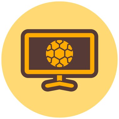 Bilgisayar. Web simgesi basit illüstrasyon