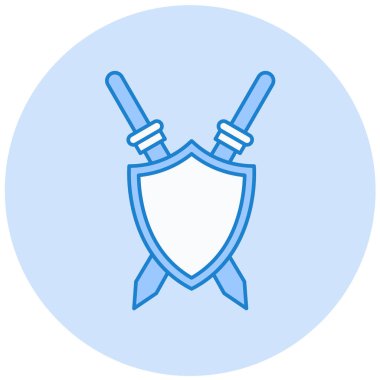 Kılıç. Web simgesi basit illüstrasyon