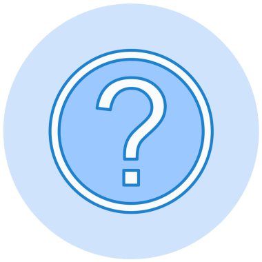 Soru işareti. Web simgesi