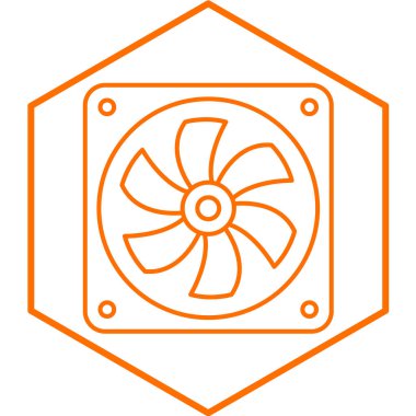 fan simgesi vektör illüstrasyonu