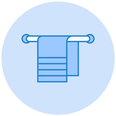 Havlu. Web simgesi basit illüstrasyon