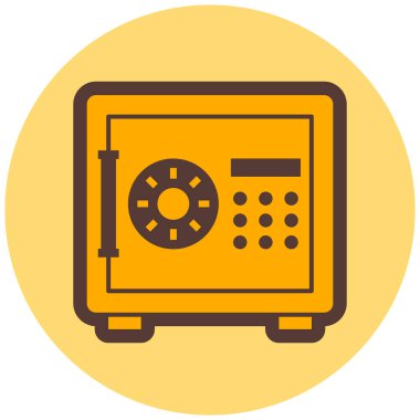 güvenli düz vektör simgesi