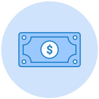 Dolar. Web simgesi basit illüstrasyon