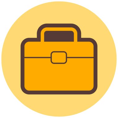 Çanta. Web simgesi basit illüstrasyon