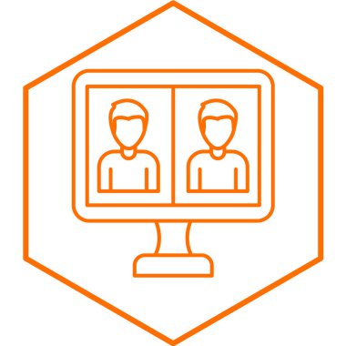 Buluşma ikonu. Vektör illüstrasyonu