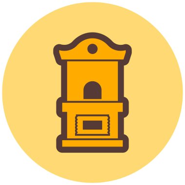 Bina. Web simgesi vektör illüstrasyonu