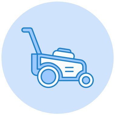 Çim biçme makinesi. Web simgesi