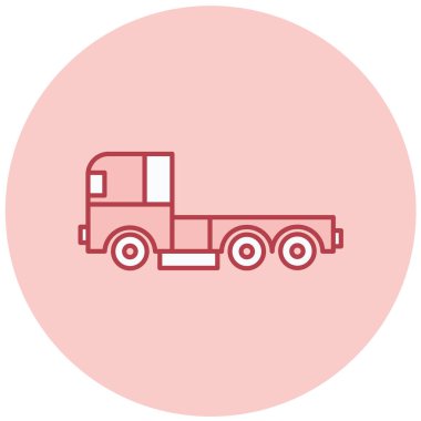 Kamyon. Web simgesi basit illüstrasyon