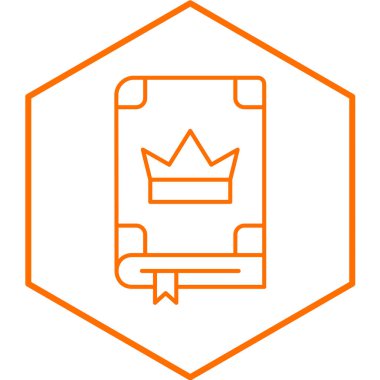 Bir kitap simgesinin vektör illüstrasyonuName