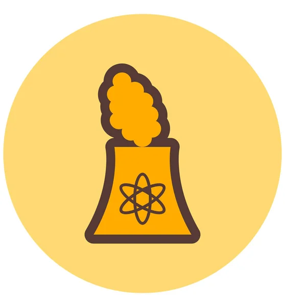 Pictogram Van Vector Kerncentrale — Stockvector