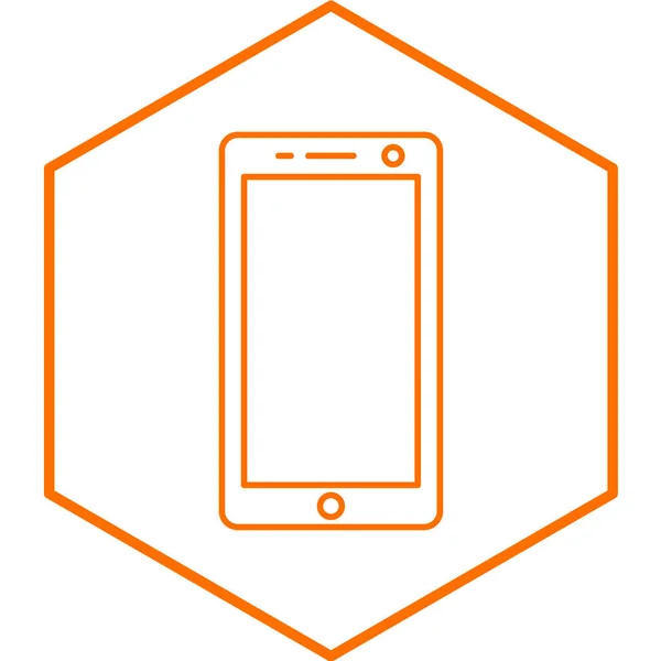 Icône Smartphone Panneau Téléphone Portable Illustration Vectorielle — Image vectorielle
