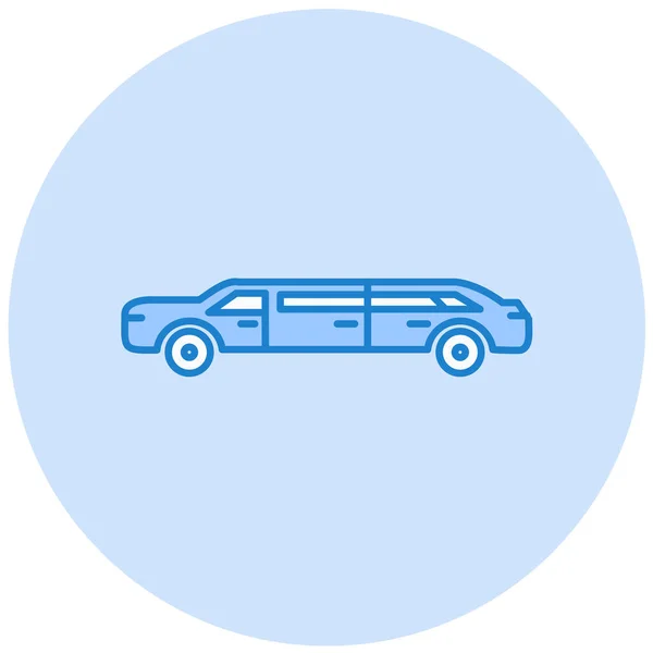 Kocsi Web Ikon Egyszerű Illusztráció — Stock Vector