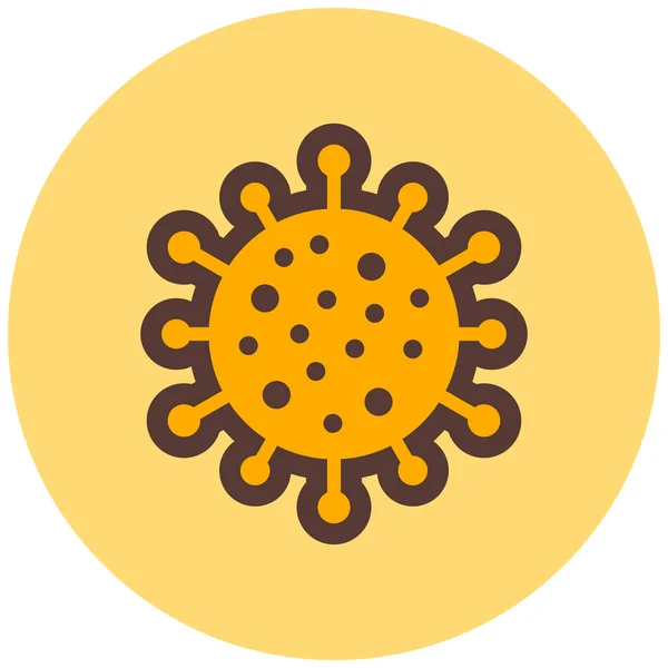 Bakterien Web Symbol Einfache Illustration — Stockvektor