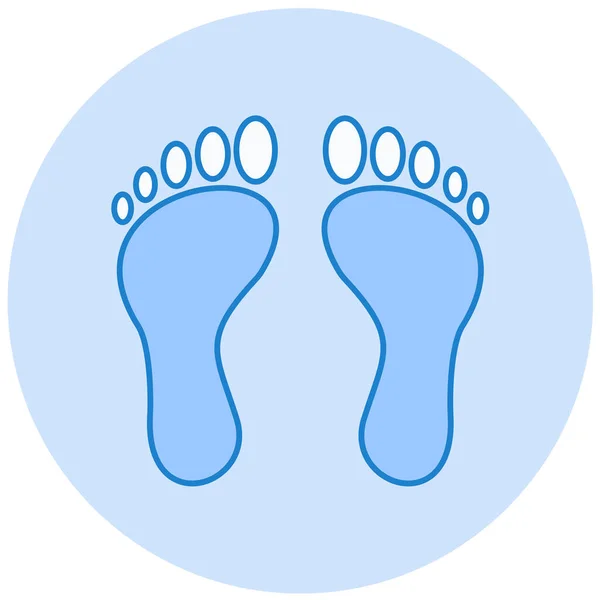 Foot Icon Vector Illustration — Stock Vector