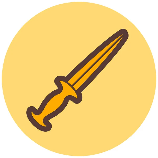Schwert Symbol Vektor Illustration — Stockvektor