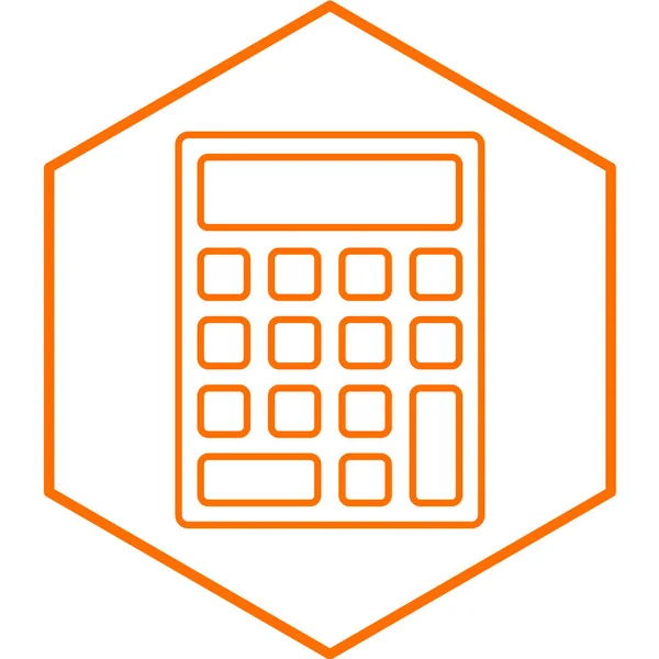 Calculator Icon Vector Illustration — Stock Vector