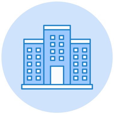 Modern ikon vektör illüstrasyonuna ev sahipliği