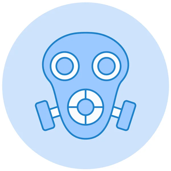 Gas Mask Simple Illustration — Stock Vector