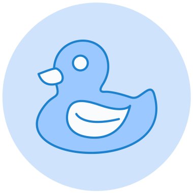 ördek vektör simgesi modern basit tasarım