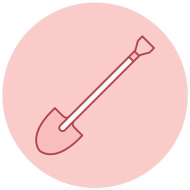 kürek simgesi vektör illüstrasyonu