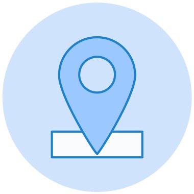 konum. Web simgesi basit illüstrasyon