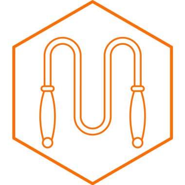 ip atlama, basit tasarım vektör çizimi