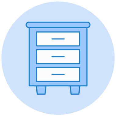 Dolap. Web simgesi basit illüstrasyon