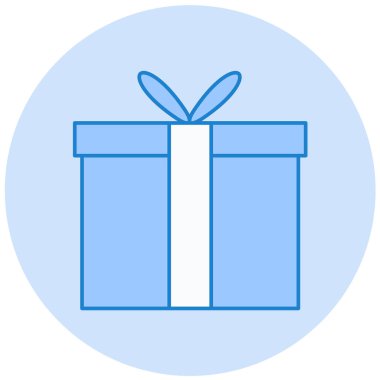 Hediye kutusu. Basit resimleme