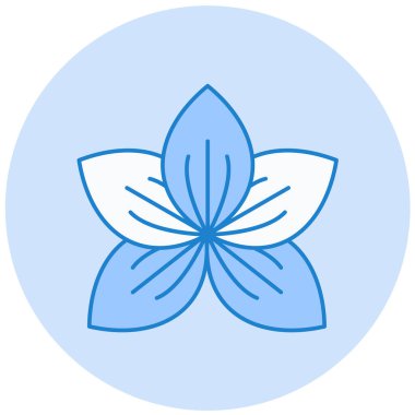 Lotus ikonu vektör illüstrasyonu