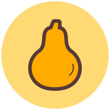 Balkabağım. Web simgesi basit illüstrasyon