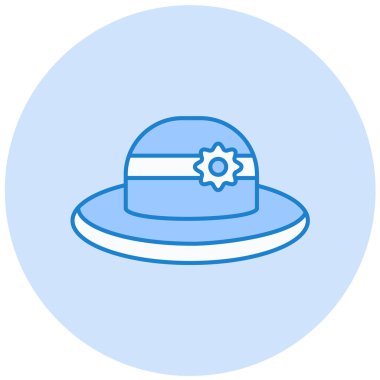 Şapka. Web simgesi basit illüstrasyon