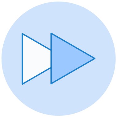 Oynayın. Web simgesi basit illüstrasyon