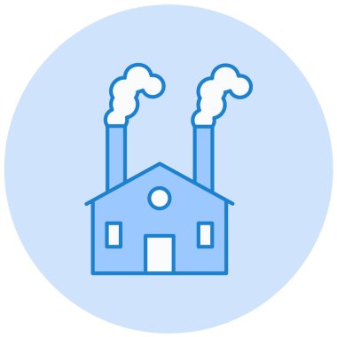 Fabrika. Web simgesi basit tasarım