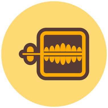 Yemek. Web simgesi basit illüstrasyon