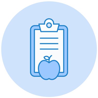 Elma. Web simgesi basit illüstrasyon