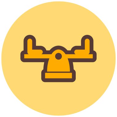 Bir motosiklet simgesinin vektör çizimi