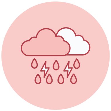 Yağmur. Web simgesi basit tasarım