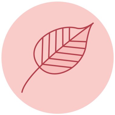 Yaprak. Web simgesi basit illüstrasyon
