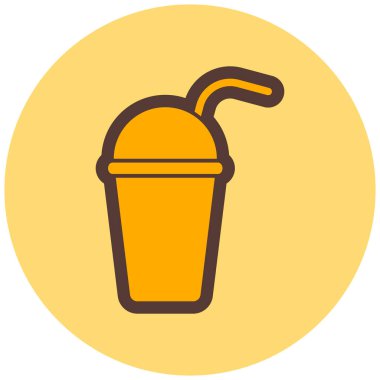 Kokteyl. Web simgesi basit illüstrasyon