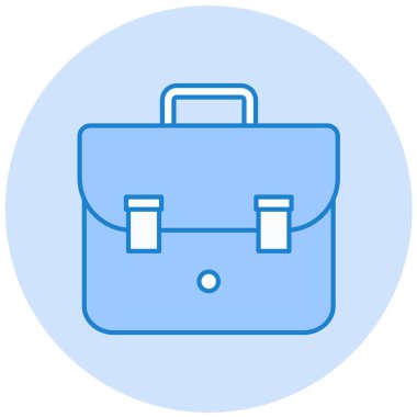 Çanta. Web simgesi basit illüstrasyon