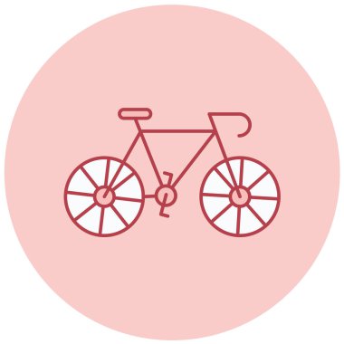 Bisiklet. Web simgesi basit illüstrasyon