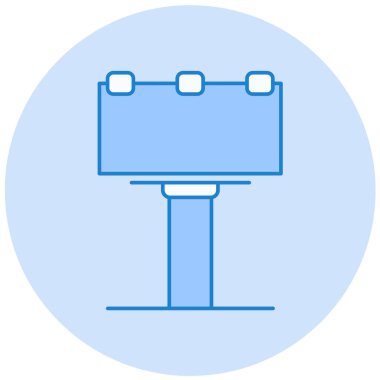 Reklam panosu. Web simgesi basit illüstrasyon