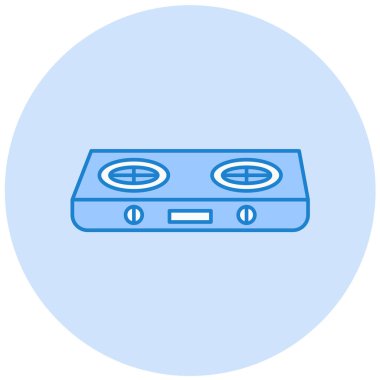 Teyp. Web simgesi basit illüstrasyon