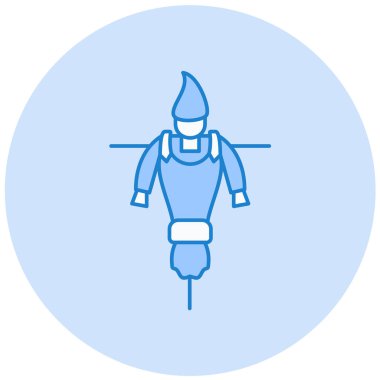 İtfaiyeci. Web simgesi basit illüstrasyon