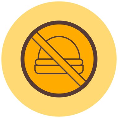 Gıda simgesinin vektör illüstrasyonu