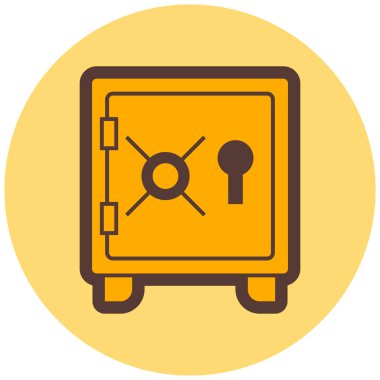 güvenli düz vektör simgesi