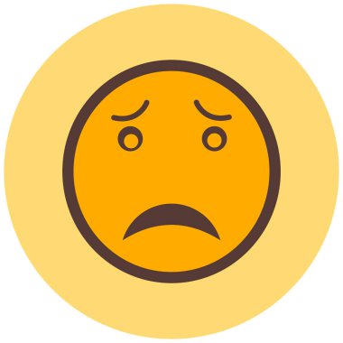 Üzgün surat. Web simgesi