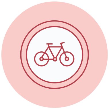 bisiklet ikonu vektör illüstrasyonu